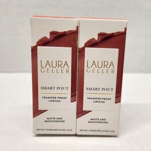 Laura Geller Smart Pout Transfer-Proof Lipstick Clever 2 Pack
